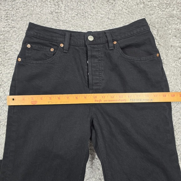 Levi's 501 Women's Button Fly Straight Leg Jeans 29x30 (fits 26x29) Grunge Y2K - Picture 10 of 14